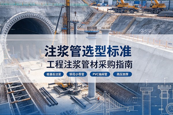 亭湖注浆管选型标准